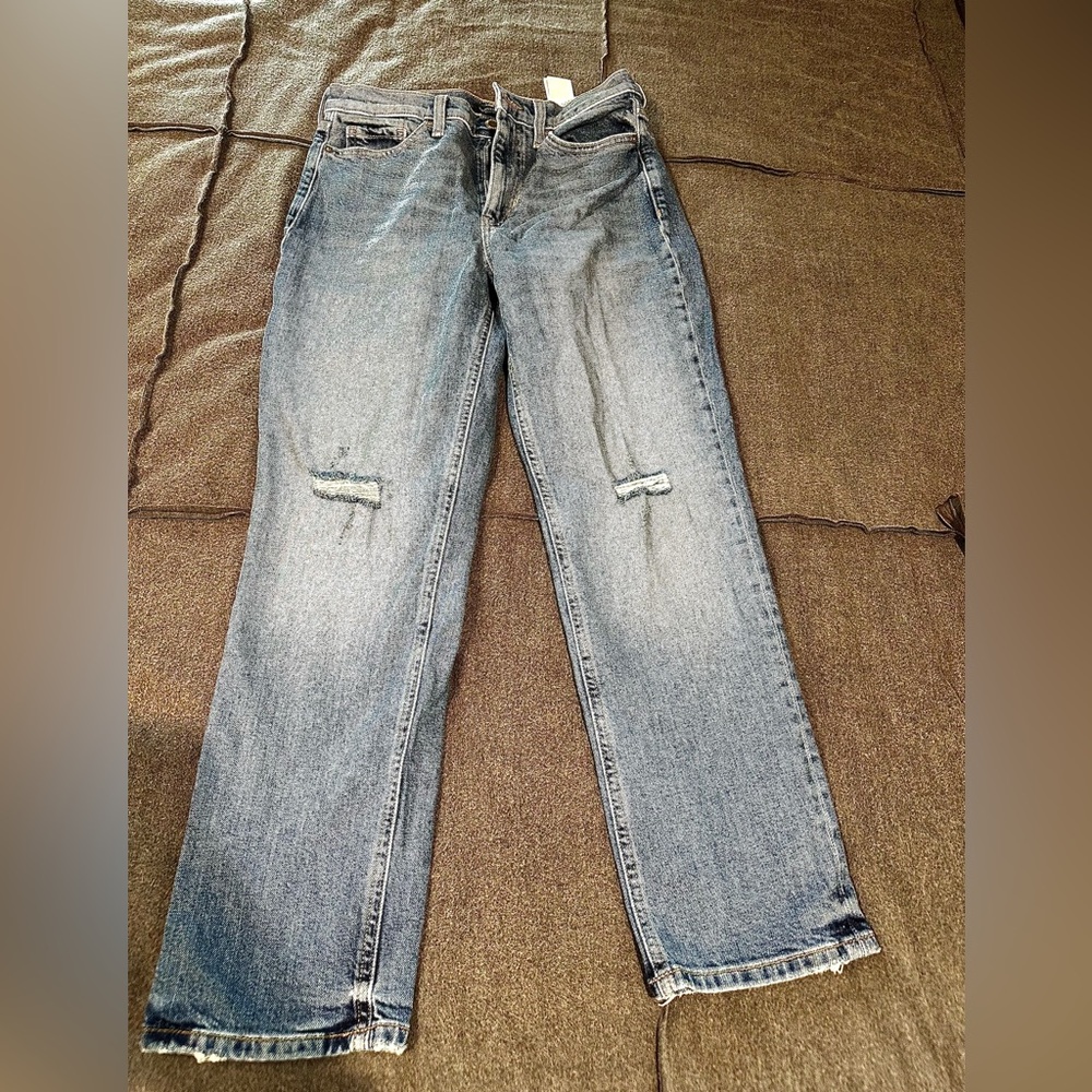 NWOT Banana Republic High-rise Straight Ankle Jeans
